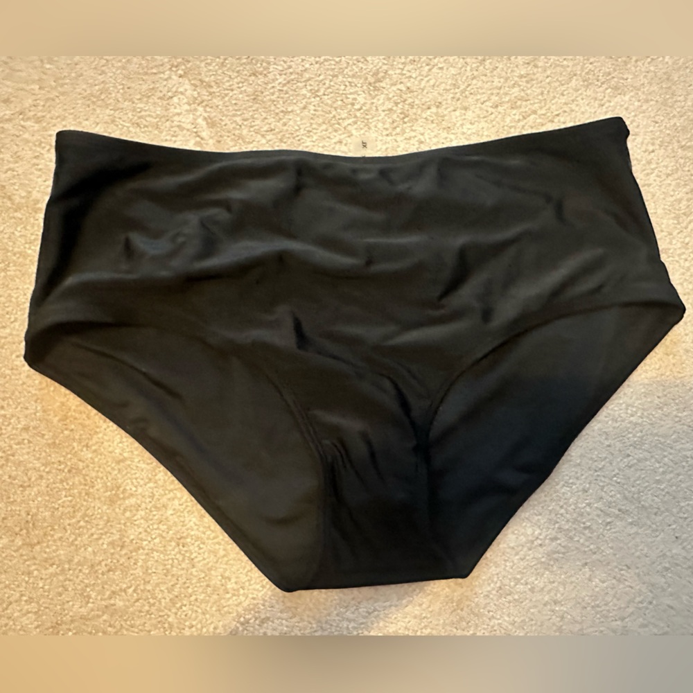 NWT black bikini bottom size xl